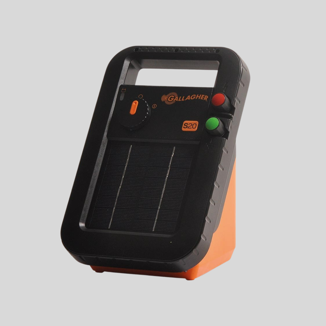 Gallagher S20 Solar Fence Energiser Incl. Battery (6 V – 4 Ah ...