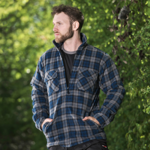 Castle Clothing - 126 Portman Shacket Navy 2